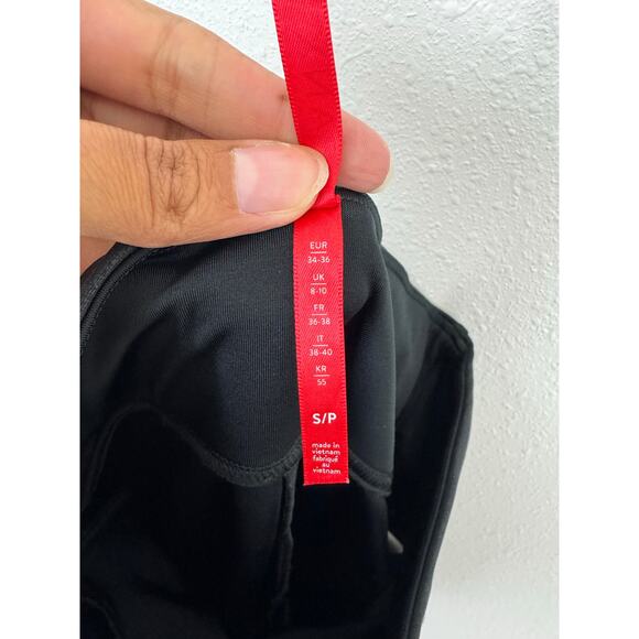 Spanx Faux Leather Moto Leggings Black Small Power Waistband - Picture 6 of 7